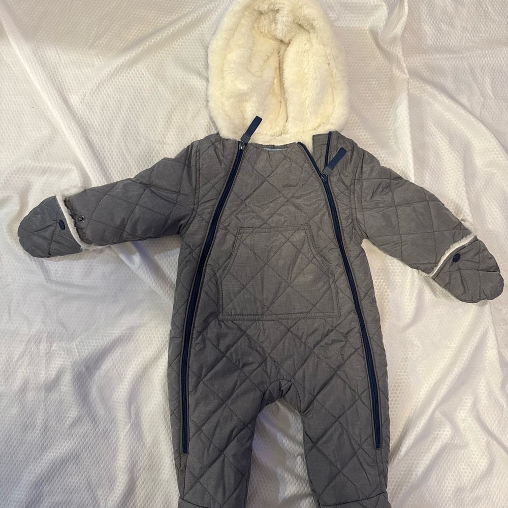 Urban Republic Gray Quilted Kids Footie